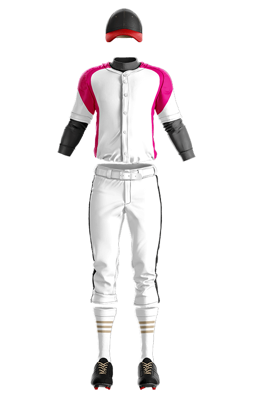 훼르자 오픈 솔리드 상의(핑크) 야구복  단체티